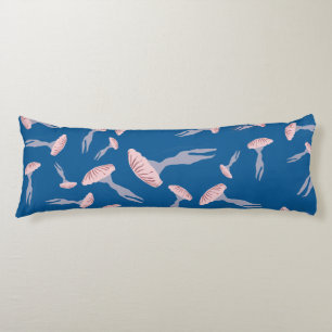 Deep Blue Ocean Jellyfish Pattern Body Pillow
