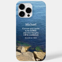 Deep Blue Ocean Photo Christian Bible Verse Name