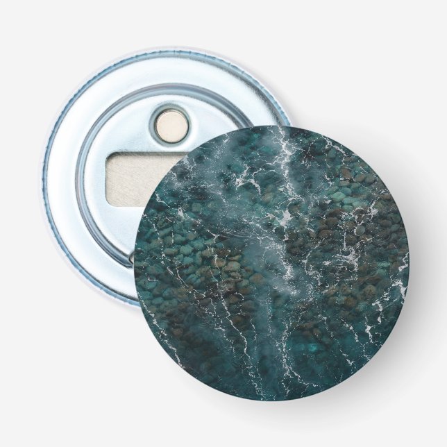 Deep blue ocean texture bottle opener (Front)