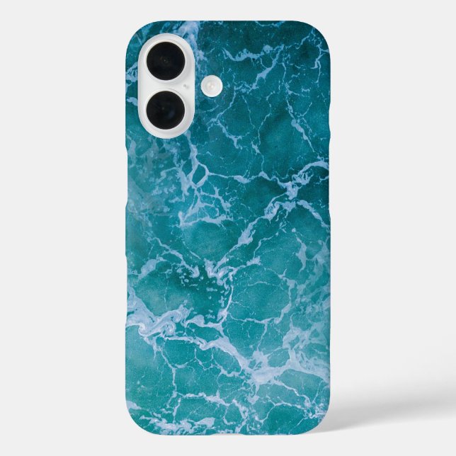 Deep Blue Ocean Waves Case-Mate iPhone Case (Back)