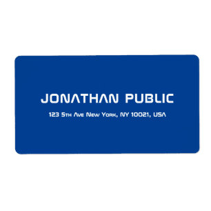 Deep Blue Personalized Modern Simple Template