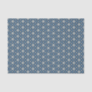Deep Blue Prairie Heritage Medallion Tissue Paper