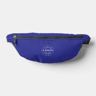 Deep Blue Print Cut Sew Fanny Pack for Branding