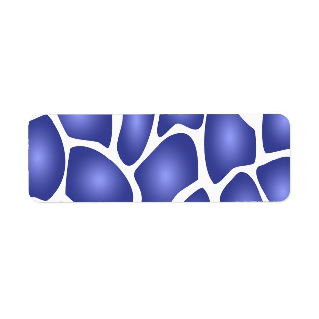 Deep Blue Random Mosaic Pattern (Front)