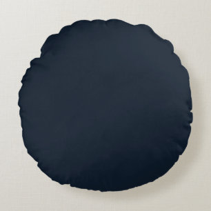 Deep Blue Round Pillow