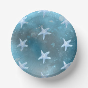 Deep Blue Sea Wedding  Paper Plate