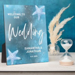 Deep Blue Sea Wedding Welcome Plaque