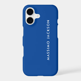 Deep Blue Trendy Modern Professional