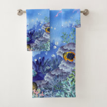 Deep Blue Unterwater Reef Sealife Family