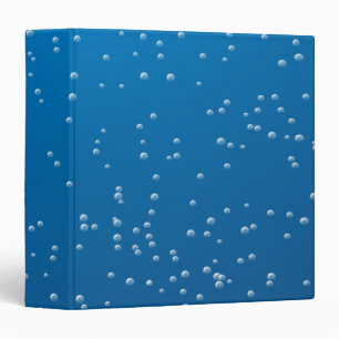 Deep Blue Water and Tiny Bubbles Binder