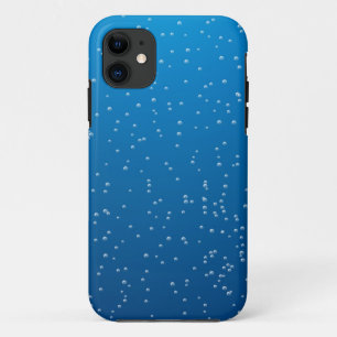 Deep Blue Water and Tiny Bubbles iPhone 11 Case