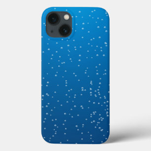 Deep Blue Water and Tiny Bubbles iPhone 13 Case