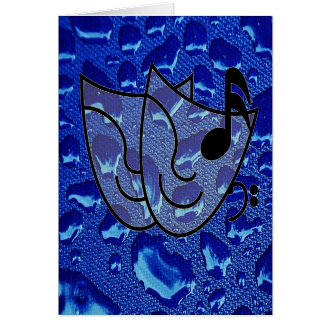 Deep Blue Water Droplets (Front)