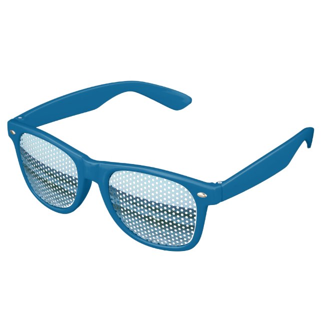 Deep Blue Waves And Open Water View Retro Sunglasses (Angled)