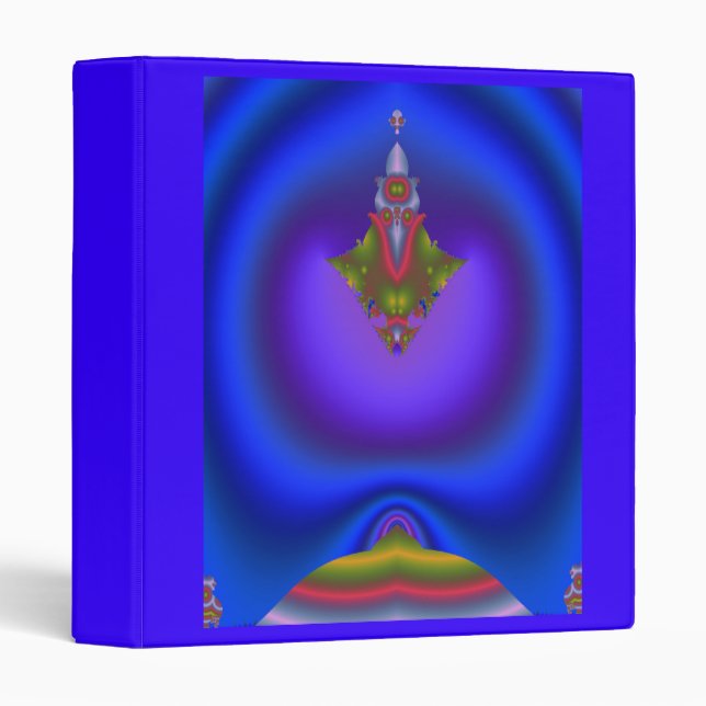Deep Bluish Fractal Binder (Front/Spine)