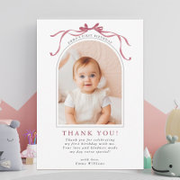 Deep Blush Pink Bow Birthday Arch Photo