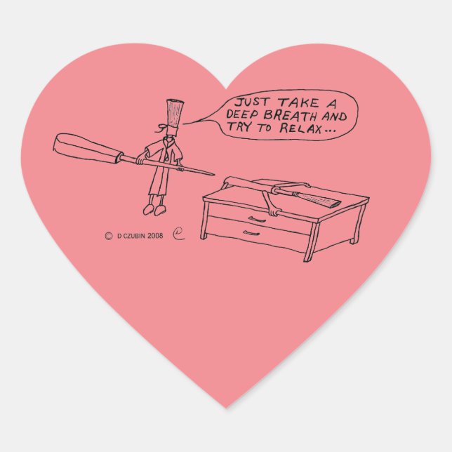 Deep Breath Heart Sticker (Front)