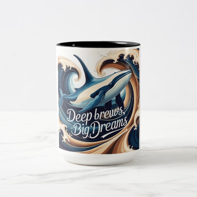 Deep Brews, big Dreams Mug (Centre)