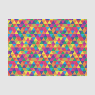 Deep Bright Triangles - Modern Abstract Pattern Tissue Paper