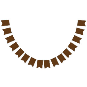 Deep Brown Background – Rustic Wedding Design Bunting Flags
