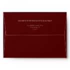 Deep Burgundy Formal Modern Classic Estate Wedding