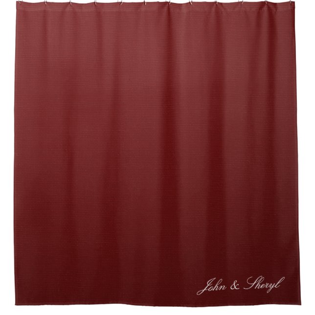 Deep Burgundy Red Solid Colour Modern  (Front)