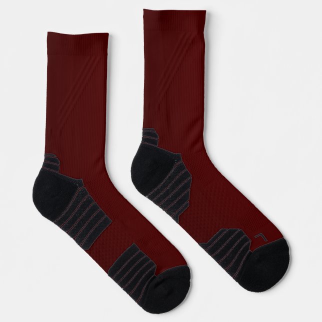 Deep Burgundy Socks (Right)