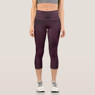 Deep Burgundy To Match Rose Gold Mandala Tank Top Capri Leggings