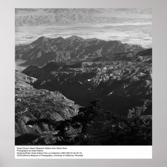 Deep Canyon Desert Research Station by Ansel Adams Poster (Front)