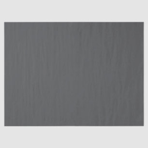 Deep Charcoal Gray Solid Color Tissue Paper