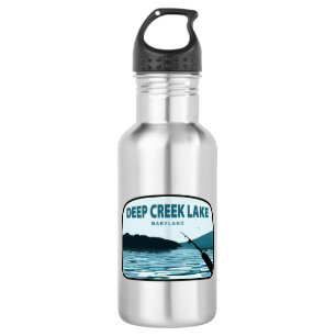 Deep Creek Lake Maryland Fishing Rod 532 Ml Water Bottle
