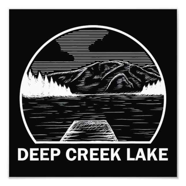 DEEP CREEK LAKE MARYLAND PHOTO PRINT (Front)