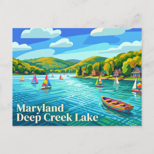 Deep Creek Lake Maryland Postcard