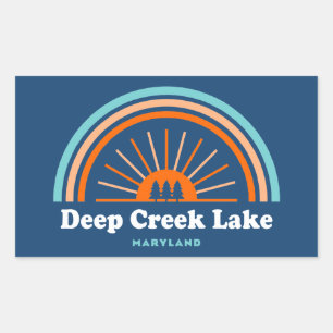 Deep Creek Lake Maryland Rainbow Sticker