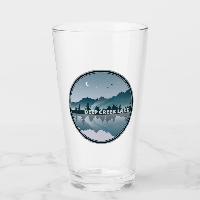Deep Creek Lake Maryland Reflection Glass (Front)