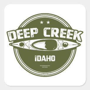Deep Creek Wild And Scenic River Idaho Kayaking Square Sticker