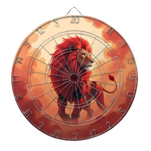 Deep Crimson Glow – The Lion of Burning Destiny.   Dartboard