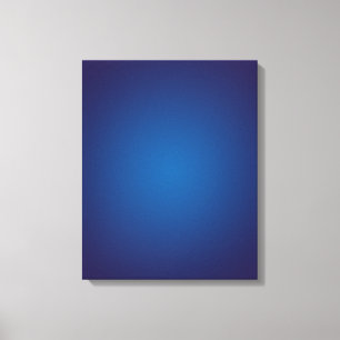 Deep Dark Blue Grainy Vignette Canvas Print