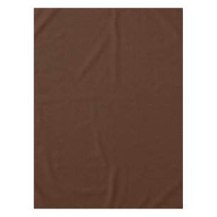 Deep Dark Brown Solid Color Tablecloth
