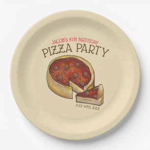 Deep Dish Pepperoni Pizza Pie Birthday Party