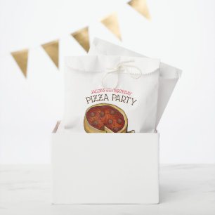 Deep Dish Pepperoni Pizza Pie Birthday Party Favour Bag