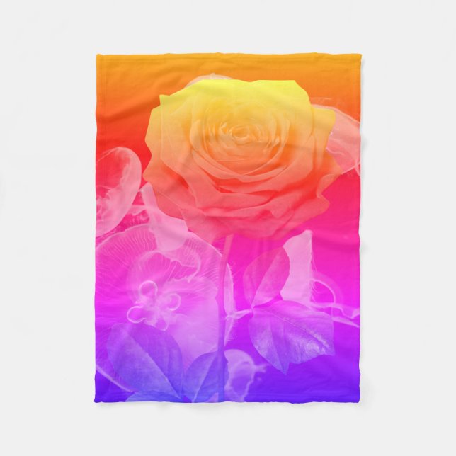 Deep Dive Buddha Today #4 Cozy Ocean  Fleece Blanket (Front)