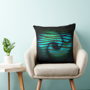 deep down in the ocean throw pillow
