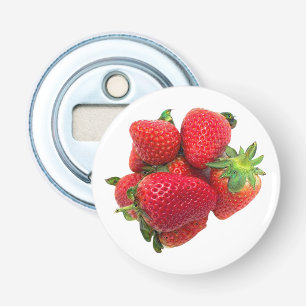 Deep dream strawberries image bottle opener