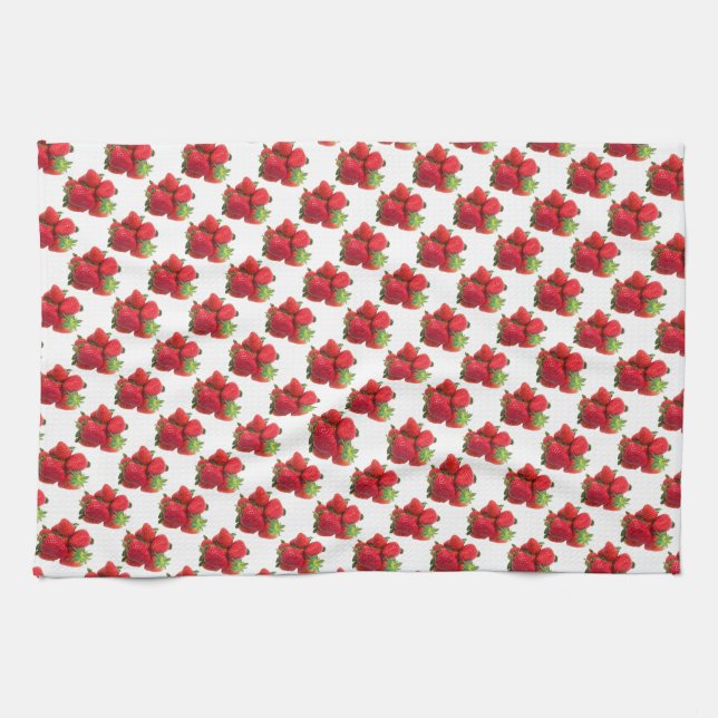 Deep dream strawberries image kitchen towel (Horizontal)