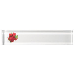 Deep dream strawberries image nameplate