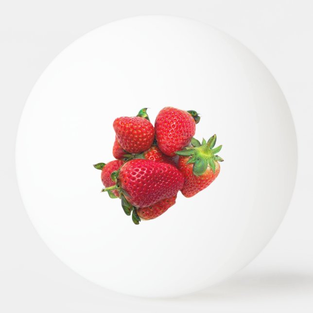 Deep dream strawberries image ping pong ball (Back)