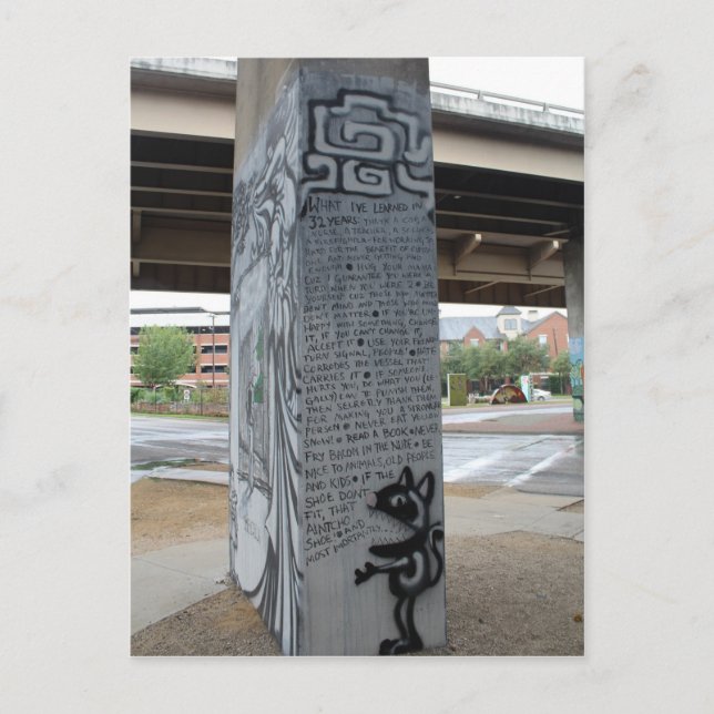 Deep Ellum Graffiti Artwork # 9 Postcard (Front)