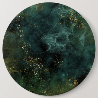 Deep Emerald Elegant  6 Inch Round Button