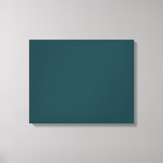 Deep Emerald Green Solid Trend Colour Background Canvas Print (Front)